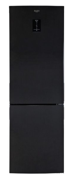 Bush - BFFX60185B Frost Free - Fridge Freezer - Black